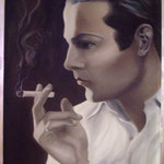 Rodolfo valentino   60x70  grisaille