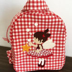 Micro zaino asilo imbottito fatina della neve -  Miaodress Creative Design - Handmade - Italian Style