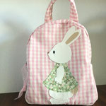 Micro zaino asilo imbottito coniglietto - Miaodress Creative Design - Handmade - Italian Style