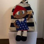 Micro zaino asilo imbottito - Miaodress Creative Design - Handmade - Italian Style 