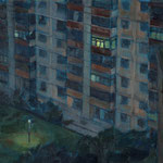 BLK 102, Oil on MDF, 20 x 25 cm