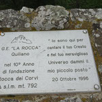 Rocca dei Corvi 792 m s.l.m.
