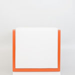 Hocker orange - weiß