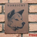 Messingschild