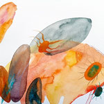 I told you, Aquarellfarbe auf Papier, 30 x 40 cm, Susanne Renner-Schulz, 2023