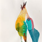 Break free, Aquarellfarbe auf Papier, 30 x 40 cm, Susanne Renner-Schulz, 2024