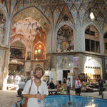 dome inside the Kashan bazar, Iran