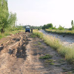 bad bad roads on the way to Aslanbob, Kyrgyzstan
