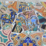 Mosaic in Park Guell, Barcelona