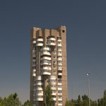 soviet style buildings in Bishkek (Andreas felt so home)