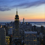 EMPIRE STATE BUILDING - View from Top of the Rock - Rockenfeller Center -  [NEW YORK/USA]