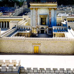 Une maquette du second temple visible à l'hôtel Holy Land de Jérusalem