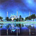 Reflets d'Istambul huile sur toile 90 x 90 (non disponible)