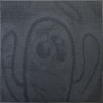 PAMELITO,"PAM01CO4M1",Acrylique et Aérosol sur métal perforé et médium, 100 x 100 cm, 1 200 €,  EMPRUNTÉE ACTUELLEMENT
