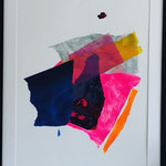 Béatrice WOLFF, "L'Envol", Acrylique et aquarelles japonaises, 80 x 60 cm, 530 €, DISPONIBLE à l'emprunt 
