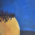 Élipi, "Vase jaune", Acrylique sur toile, 90 cm x 110 cm, 1 100 €,EMPRUNTEE ACTUELLEMENT