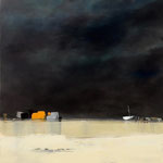 BRU Gérard, Etang de l'or,huile sur toile, 131 X 90 cm, 2700€, DISPONIBLE A L'EMPRUNT