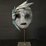 Nadine VERGUES, "Rêve de vague", Techniques mixtes, H 59 cm x L 26 cm x P 20 cm, 450 € DISPONIBLE A L'EMPRUNT