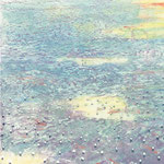 Caroline ROCHETTE, "Dans l'eau-ciel-C5", Eau forte-collagravure, 76X56 cm, 350 €, DISPONIBLE A L'EMPRUNT