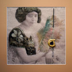 Denise SABOURIN, "ST1", technique mixte sur papier, 40X40 cm, 700€, 70X50 cm, 250€,DISPONIBLE A L'EMPRUNT