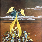 Pierre DE BEARN, "Zoiseaux", Huile sur bois 60 x 50 cm, 1 000 €,DISPONIBLE A L'EMPRUNT