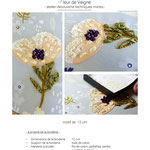 Fleur de Veigné - techniques mixtes