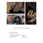 bracelet fin en collaboration avec Artesane