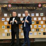 Lodge of Honour (WMAA-ROC), Mönchengladbach (D), 30 november 2019. Met Ad van de Panne.