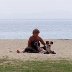 am Strand von Chalkidiki