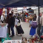 auf dem Markt in Otavalo