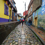 enge Gasse in Bogotá