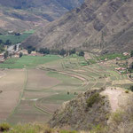 Inka-Terrassen, die immer noch dem Ackerbau dienen