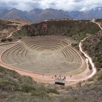 Versuchslabor der Inka bei Moray: "Trichter", "Amphitheater"