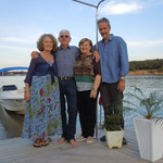 Mit unseren Freunden am Wasserhaus am Rio Pardo