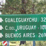 Wir sind in Argentinien, nur noch 269 km bis Buenos Aires