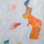 La neige fond - Acrylique sur toile, 110 x 62 cm