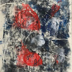 Cantus firmus (la commune 2)-Monotype, 47x42 cm
