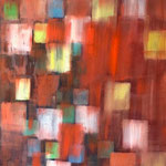 Sans titre- Technique mixte sur toile, 81x130 cm