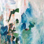 La neige fond- Acrylique sur toile, 130x97 cm