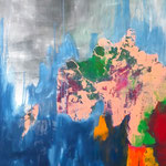 Sans titre - technique mixte, 162x114 cm