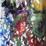 Le départ- Acrylique sur toile, 130x97 cm
