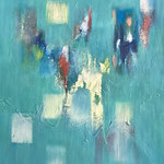 Sans titre-Technique mixte sur toile, 73x60 cm
