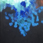 Sans titre- Technique mixte sur toile, 65x54 cm
