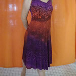 12 robes longues orange & violet             T.32 à 40
