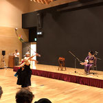 中野七頭舞アレンジ曲では、今回も菊池さんが笛を演奏してくれました。