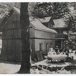 Postkarte Schutzhütte Ruine Wartenfels am Schober, Thalgaueck