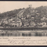 Loschwitz bei Dresden, Erste Bergschwebebahn der Welt, Archiv W. Thiele