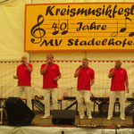 13. Mai 2012 : Die Schoppeamlsen beim Kreismusikfest in Stadelhofen