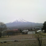 今日の富士山。曇天でしたが、シルエットがとてもキレイでした。