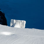 Eisblock vom Guggisgletscher gesehen von der Sphinx (Jungfraujoch)